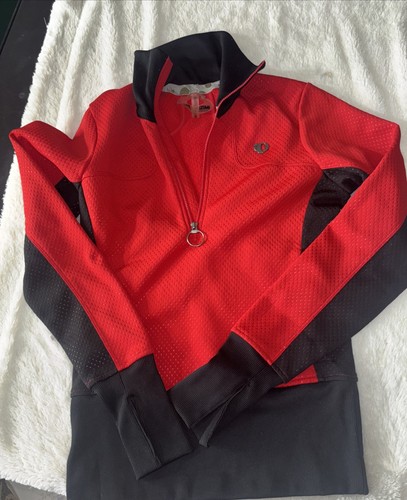 Pearl Izumi Woman’s 3/4 Zip Red Small - Picture 1 of 4