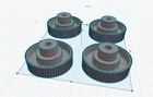 4x Rubber Feet Set for Technics SL-BD22 Turntable Anti-Vibration Replacement