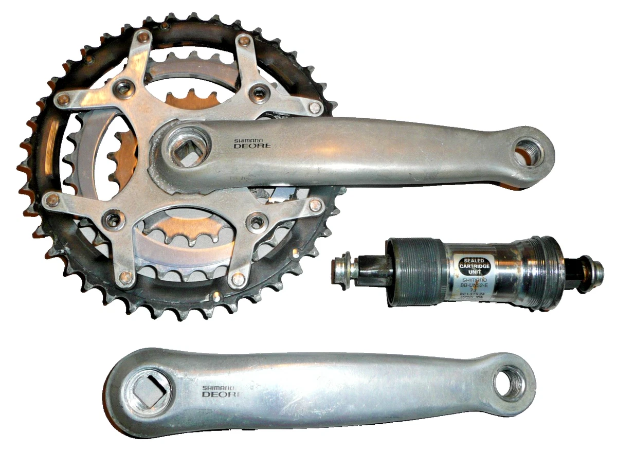 Shimano Cranksets with Triple Chainrings for Touring Bike for sale