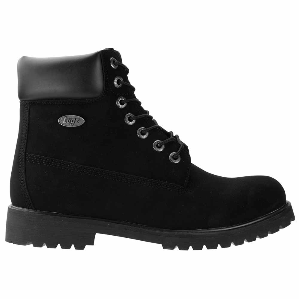 Lugz Convoy 6 Inch Round Toe Lace Up  Mens Black Casual Boots MCNWD-001