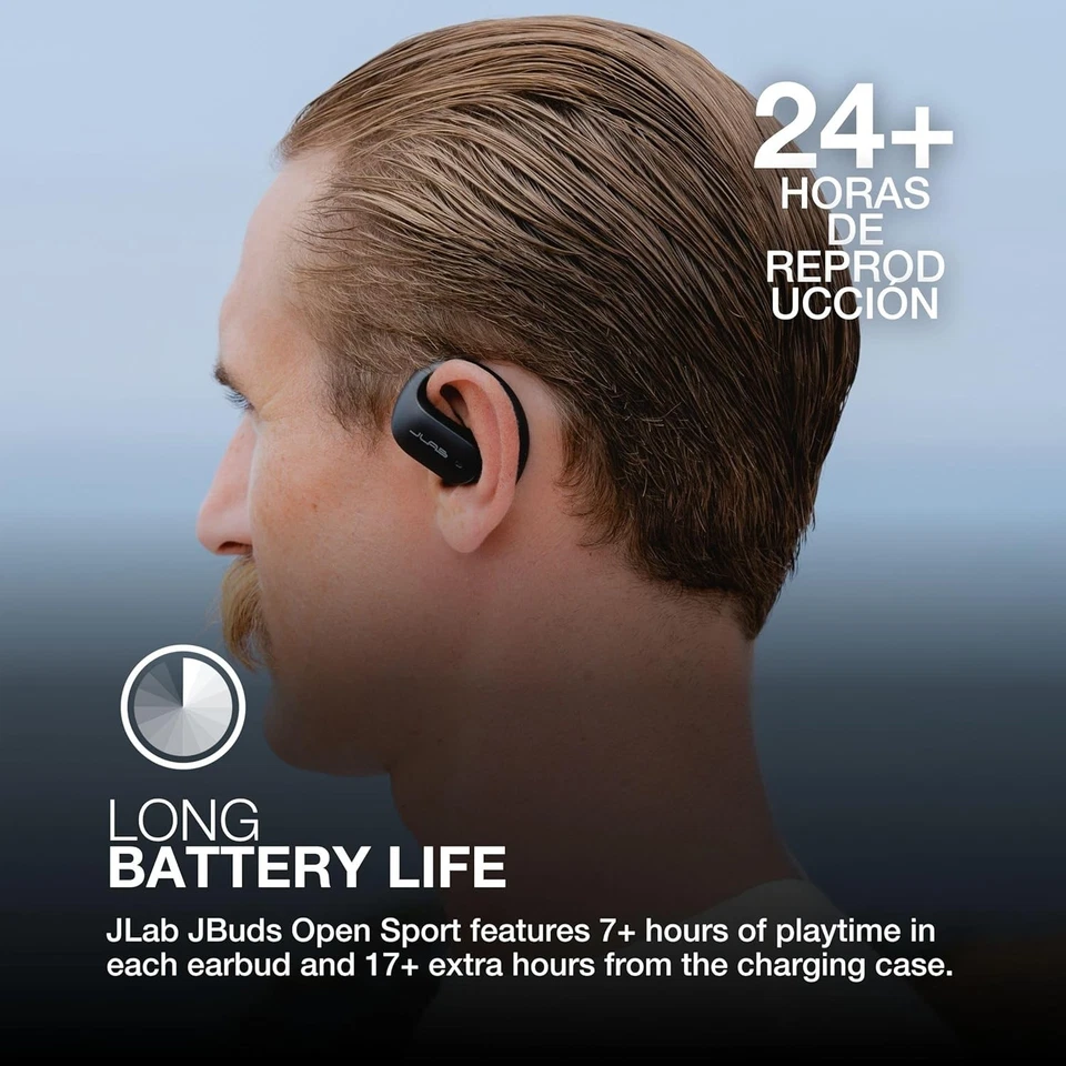JLab Open Sport Earbuds - Wireless Open Ear Headphones, Open-Ear Sports Earbuds - Image 2 of 4