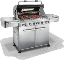 Large under Grill Mat – Heavy Duty, Reusable Outdoor Floor Protector Mats for De