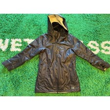 Under Armour Storm Hooded Jacket Women Small Black Excellent Water Resistant