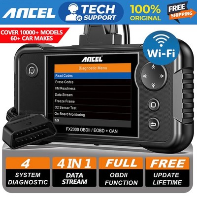 ANCEL FX2000 PRO OBD2 Diagnostic Scanner ABS SRS Fault Code OIL Reset Reader