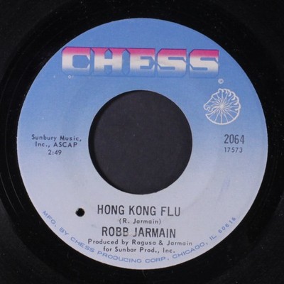ROBB JARMAIN: hong kong flu / i'm all alone CHESS 7'' Single 45 RPM