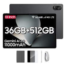 Blackview Mega 8 4G Android Tablet 13 Zoll 36GB+512GB 11000mAh NETFLIX Gemini AI
