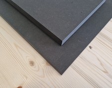 1,0cm 10mm MDF Platte Schwarz B: 10-58cm x L:...