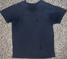 Premium GALAXY BY HARVIC Crew Neck Men’s Sz Medium T-Shirt Navy SEE PICS*FLAW 🍀