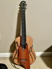 Donner HUSH I Acoustic Electric Guitar Headless Silent With Gig Bag Accessories