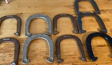 American Professional, Wonder,  Royal Bobtail Steel Horseshoes Lot Of 9