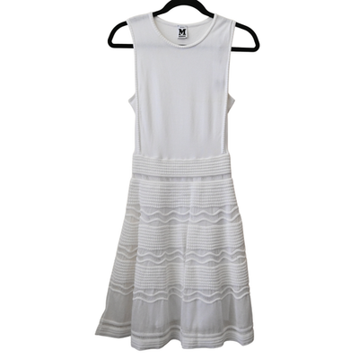 M Missoni White Fit & Flare Knit Dress Size US 2 / IT 38 | eBay