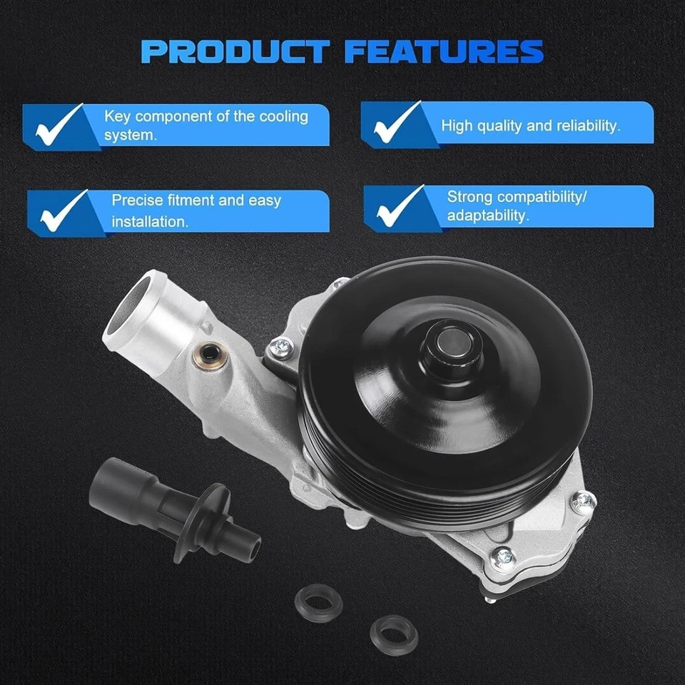 LR097165 OEM WATER PUMP For Land Rover LR4 Sport Range Rover Jaguar 3.0/5.0L SC - Image 2 of 4