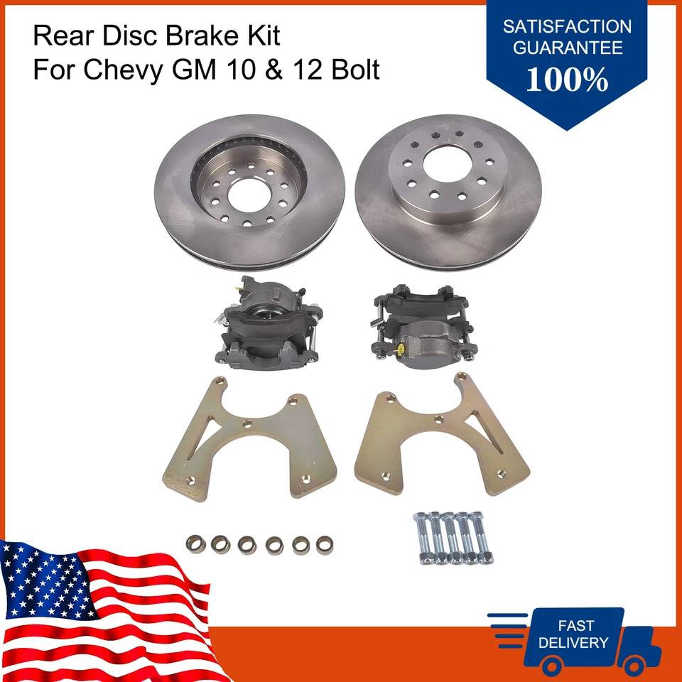 Kit de conversión de freno de disco trasero atornillable para GM 10 y 12 Pontiac GTO LeMans Foto 3 de 4