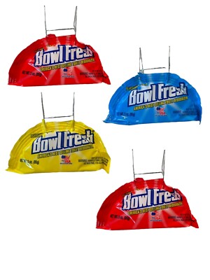 4-Pack Bowl Fresh Value Size Bowl Deodorizer Hanging Mount,3 oz (Not sold in CA)