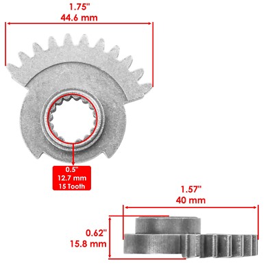 Caltric Gear Sector For Polaris RZR XP 900 EFI 2012-2013 SidexSide
