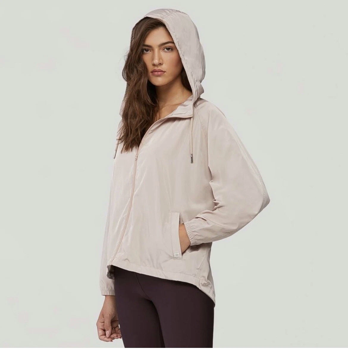 SOIA u0026 KYO OAKLYNN Water Repellent Windbreaker Jacket Sz X/XL Pink | eBay