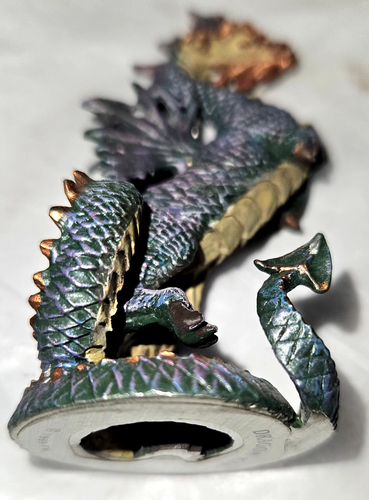 Enchanted Kingdom of Xanth Franklin Mint Pewter 7pc Collection, Dragon King 1989 - Picture 10 of 14