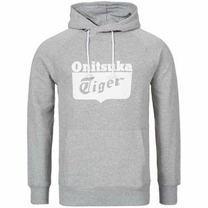 felpa asics grigia con cappuccio