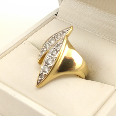   Pierre Lang Ring Fingerring Damenring Dame Perle Zirkonia Perle Gold f. 85  