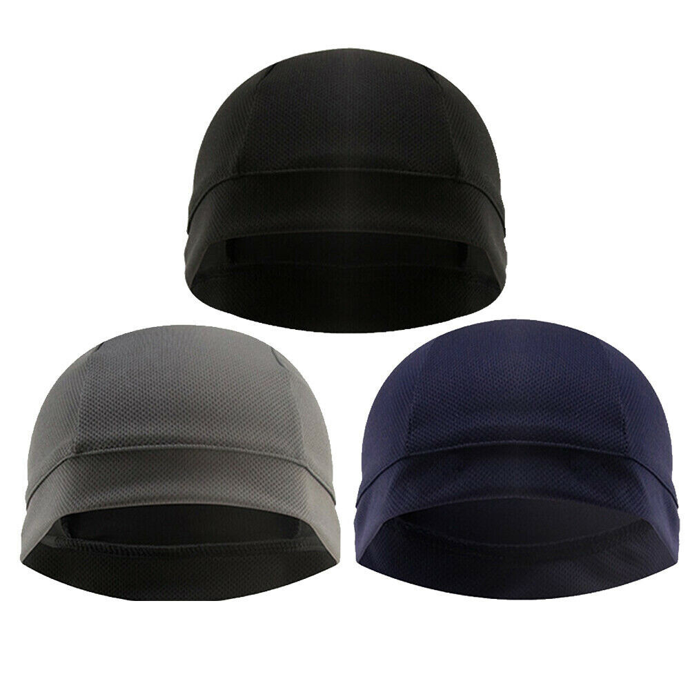 Cooling Skull Cap Helmet Liner Sweat Wicking Cycling Running Hat