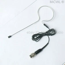 Single ear Headset Microphone For Audio-Technica Wireless - Black Mic ATW02