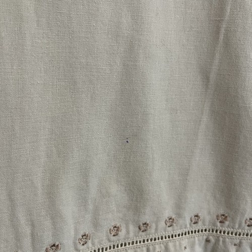 Country for Kids Tan Linen Blend Embroidered Sleeveless Dress Girls Size 5/6 - Picture 5 of 11