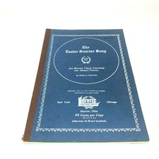 Vtg 1948 Easter Sunrise Song Soft Cover Hymnal Music Book Hymn Religious Holton
