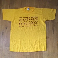 1989 Vintage 7th Annual Bobby Dwyer Road Race Shirt L - JERZEES Single Stitch 🏃