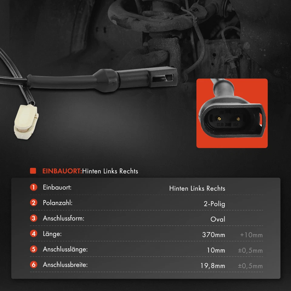 2x Contatto Usura Pastiglie Freno Posteriore per Ford Transit V363 Fad Fbd - Immagine 3 di 4