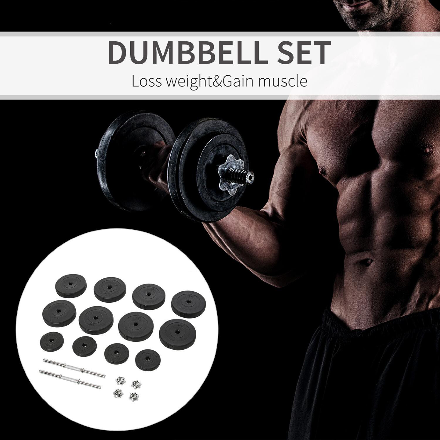 Set Manubri DecHome 50kg con 12 Dischi Gommati foto 4