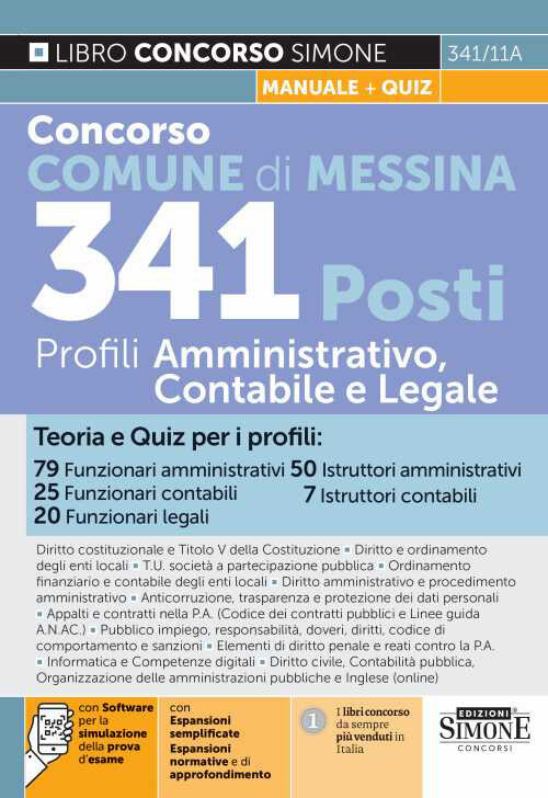 341/11A 341 POSTI MESSINA AMMINISTRATIVO AA.VV.
