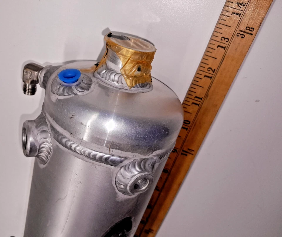 PWR C&R Racing Aluminum Coolant / Fluid Catch Can Resevoir Tank - NASCAR - Image 2 of 4