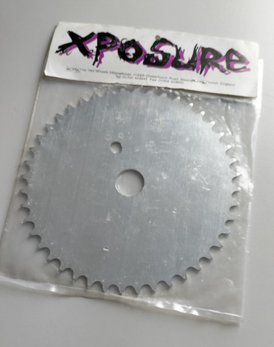XPOSURE chainring 44T old School vintage classic black SILVER - Picture 14 of 14