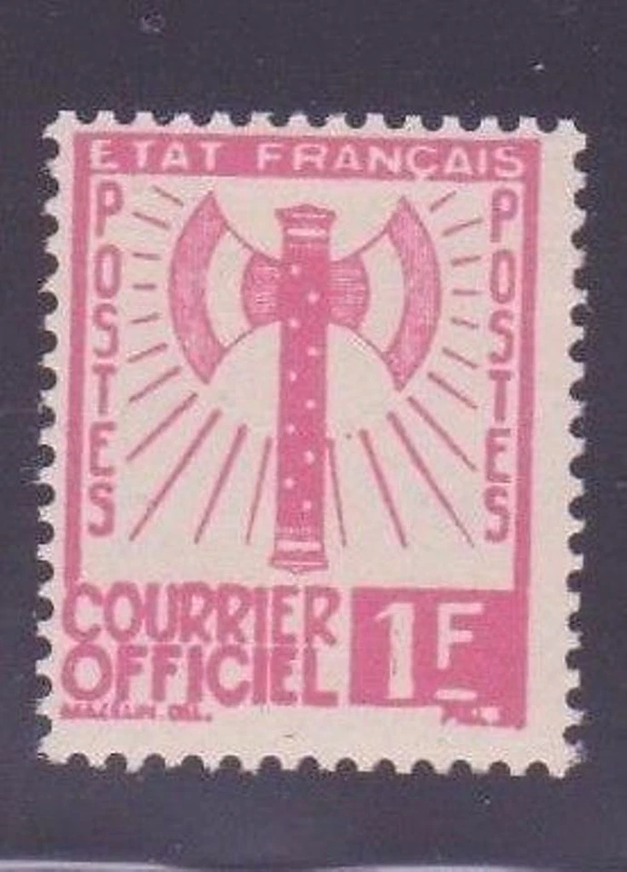 FRANCE STAMP TIMBRE DE SERVICE N° 6 " FRANCISQUE 1F ROSE " NEUF xx TTB A019 - Photo 1/1