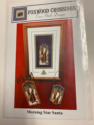 Morning Star Santa - Foxwood Crossings Cross Stitch Pattern