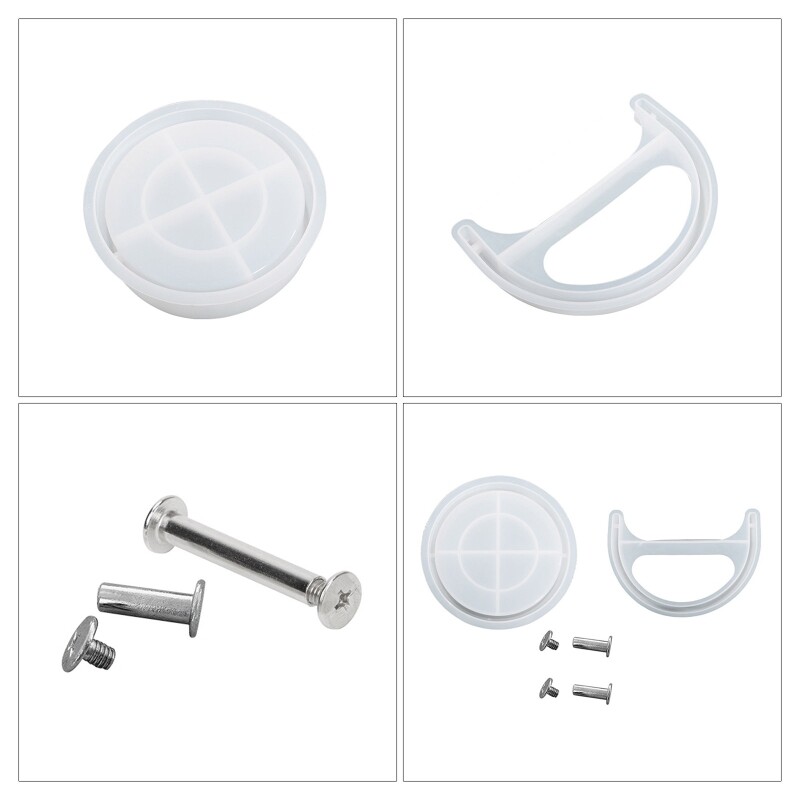 Crystal Box Resin Mold with Handle for DIY Epoxy Jewelry Storage