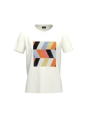 T-shirt a maniche corte Emme Marella realizzata in cotone elasticizzato, dal ...
