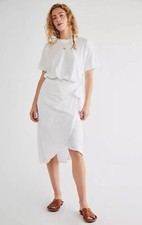 New Free People Leila Midi Dress Size XS MSRP: $88 white