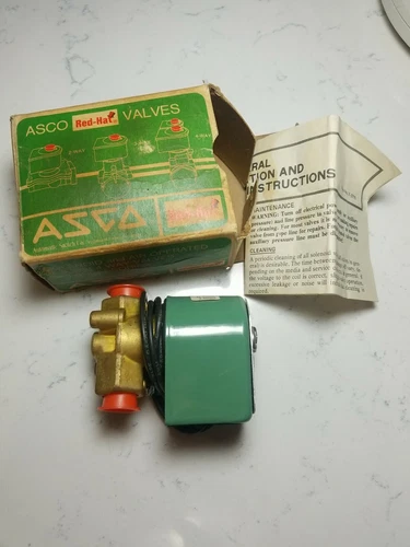 NEW ASCO RED-HAT 8263A210LT 120/60 3/8 2NC S90415F2 SOLENOID VALVE