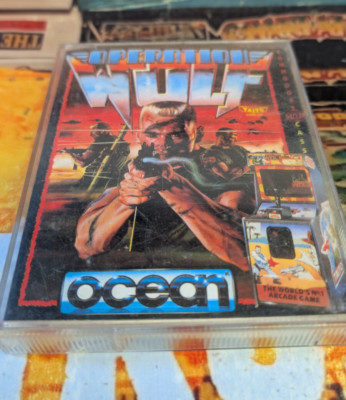 Operation Wolf (Ocean 1988) Commodore 64 (Tape, Manual, Box) works classic 8-bit