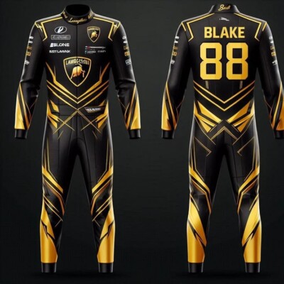 Go Kart Racing Suit CIK FIA Level2 Approved Suit Digital Sublimation Print