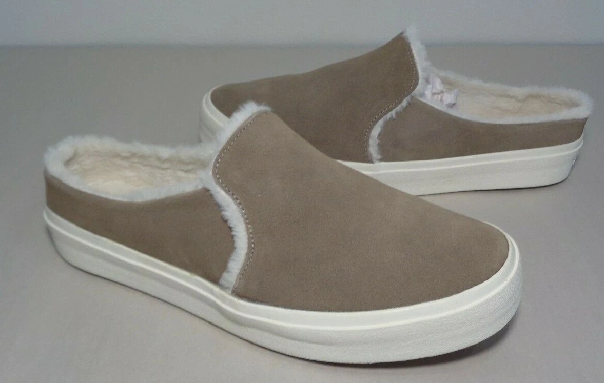 Staheekum Size 7 M COZY CAMP MULE Stone Suede Loafers New Women's Shoes