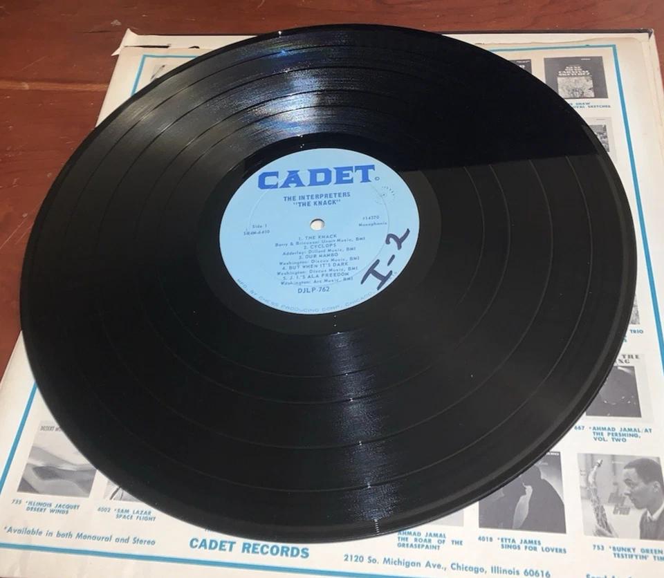 Knack The Interpreters Cadet DJLP-762 Mono Promo Rare Modal Hard Bop Soul Jazz - Image 2 of 3
