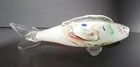 Vintage Rare 11" Long Murano Art Glass Colorful Fish - Very Nice!