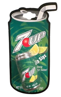 LOTTA LUV Soda Can Shaped Tasty Lip Sips Balm 7-up .16 oz Vintage/Rare/Discontin