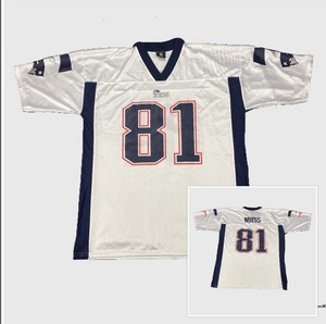 Reebok New England Patriots Randy Moss White Nfl Football Jersey Size Xl Ebay