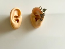 Leaves on Vine Branch Ear Cuff Clip On No Piercing Silver Earring Jewelry