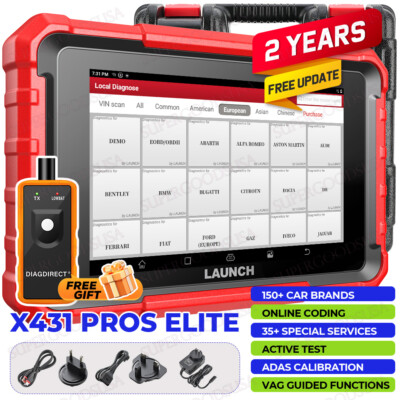LAUNCH X431 Pros Elite V+ Pro3S+ Bidirectional Car Diagnostic Scanner Key Coding