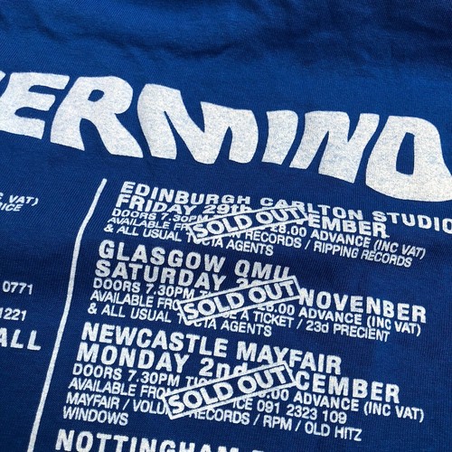 T-shirt single stitch NIRVANA STAFF BLUE NEVERMIND UK. TOUR Long Sleeve Size XL - Picture 8 of 23