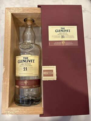 The Glenlivet Archive 21 Single Malt- (Empty) Bottle, Case, and